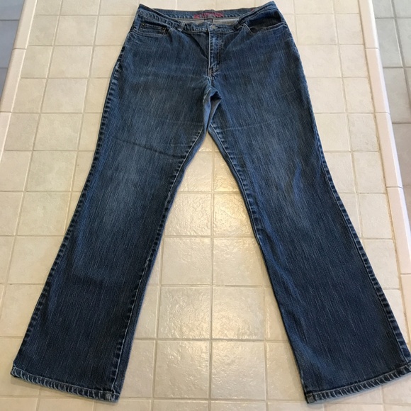 Battery Park Blue Boot Cut Denim Jeans 12 - Picture 2 of 8